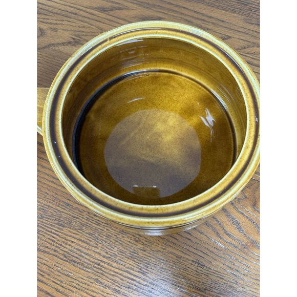 Vintage MCM Homer Laughlin Sheffield Granada Gold Covered Casserole Dish 1970 - Picture 3 of 5